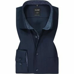 Billig 🔥 OLYMP Luxor Modern Fit 69EL 1280/89/08 Hemd, Baumwolle, Extra langer Arm, Kobaltblau, Kobalt 👍