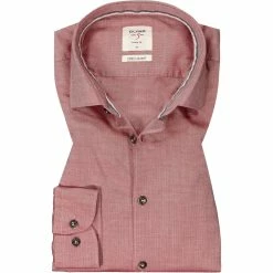 Besorgen 🔔 OLYMP Casual Level Five Body Fit 3500/84/35 Hemd, Casual Body Fit, Baumwolle, Pastellrot , Rot 🧨