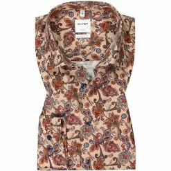 Bester Verkauf ✨ OLYMP Luxor Comfort Fit 1086/84/36 Hemd, Baumwolle, Braun gemustert, Sienna 🧨