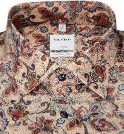 Bester Verkauf ✨ OLYMP Luxor Comfort Fit 1086/84/36 Hemd, Baumwolle, Braun gemustert, Sienna 🧨 -Hemden Verkaufsgeschäft 374455 norm2