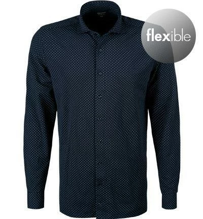 Schlussverkauf 🤩 OLYMP Luxor Modern Fit 69EL 1224/89/18 Hemd, Jersey geruchshemmend, Extra langer Arm, Marineblau gemustert, Marine ⭐ 2 Schlussverkauf 🤩 OLYMP Luxor Modern Fit 69EL 1224/89/18 Hemd, Jersey geruchshemmend, Extra langer Arm, Marineblau gemustert, Marine ⭐ – Bild 2