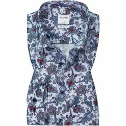 Coupon 🔔 OLYMP Luxor Comfort Fit 1086/84/45 Hemd, Baumwolle, Blau-grün gemustert, Grün 👏