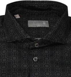 Großhandel ⌛ fakts Hemd 6047/395 Slim Fit, Baumwolle, Schwarz gemustert, Schwarz ⌛ -Hemden Verkaufsgeschäft 374566 norm2