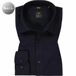 Am billigsten 🥰 BOSS Hemd Joe 50463009/404 Regular Fit, Jersey, Dunkelblau 🥰