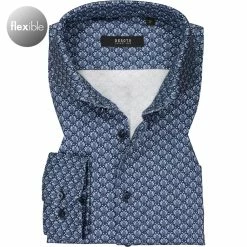 Coupon 🧨 DESOTO Luxury Hemd Hai 47608-30/557 Jersey, Dunkelblau gemustert, Dunkelblau 🔔