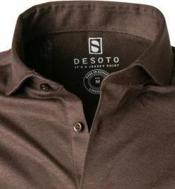 Aktion 💯 DESOTO Hemd New Hai 97007-3/870 Jersey, Schokobraun meliert, Schokobraun 🔥 -Hemden Verkaufsgeschäft 374663 norm2