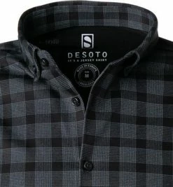 Rabatt ✔️ DESOTO Hemd Modern B.D. 49213-3/920 Jersey, Schwarz-grau kariert, Schwarz 😉 7 Rabatt ✔️ DESOTO Hemd Modern B.D. 49213-3/920 Jersey, Schwarz-grau kariert, Schwarz 😉 -Hemden Verkaufsgeschäft 374665 norm2