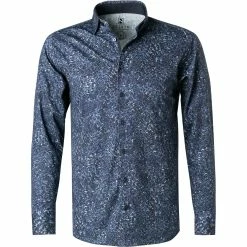 Bestes Angebot ⭐ DESOTO Hemd Kent 47028-3/524 Jersey, Tintenblau gemustert, Tintenblau 🎁
