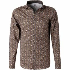 Bestpreis ⌛ DESOTO Hemd New Hai 48107-3/824 Jersey, Dunkelbraun gemustert, Dunkelbraun 🤩