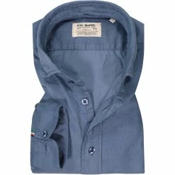Bestes Angebot ❤️ FIL NOIR Hemd Bergamo 51549/67 Shaped Fit, Cord CO2-Neutral, Rauchblau, Blau 🧨