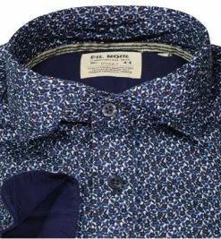 Beste Bewertungen von ⌛ FIL NOIR Hemd Treviso 51541/67 Shaped Fit, Baumwolle CO2-Neutral, Marineblau gemustert, Blau 🔔 -Hemden Verkaufsgeschäft 374839 norm2