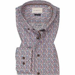 Billig ❤️ bugatti Hemd 9350/88844/370 Modern Fit, Baumwolle, Multicolor gemustert, Multicolor ✔️