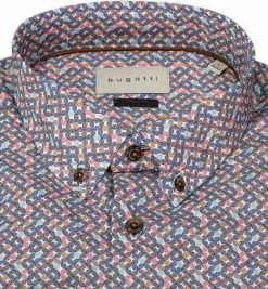 Billig ❤️ bugatti Hemd 9350/88844/370 Modern Fit, Baumwolle, Multicolor gemustert, Multicolor ✔️ -Hemden Verkaufsgeschäft 375251 norm2