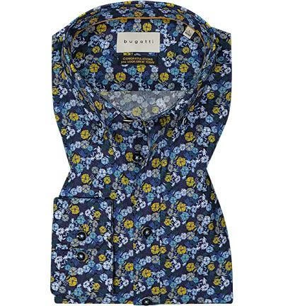 Aktion 🤩 bugatti Hemd 9350/88825/390 Modern Fit, Baumwolle, Weiß-multicolor gemustert, Navy-blau-gelb ✨ 2 Aktion 🤩 bugatti Hemd 9350/88825/390 Modern Fit, Baumwolle, Weiß-multicolor gemustert, Navy-blau-gelb ✨ – Bild 2