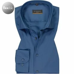Angebote ⌛ ETERNA Hemd 3377/F170/07 Slim Fit, Mikrofaser, Saphirblau, Blau ⌛