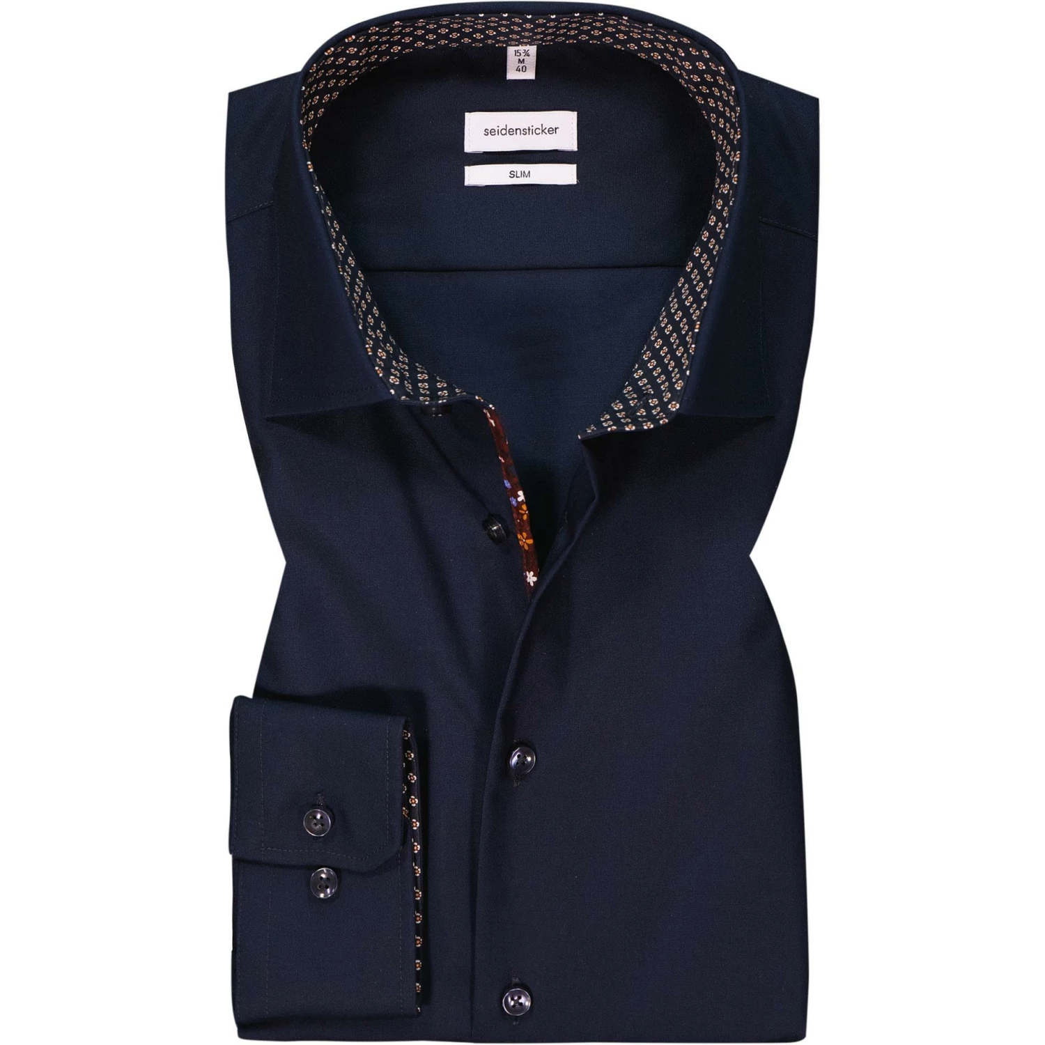 Schlussverkauf 🧨 Seidensticker Hemd 650620/19 Slim Fit, Baumwolle, Dunkelblau 🤩 1 Schlussverkauf 🧨 Seidensticker Hemd 650620/19 Slim Fit, Baumwolle, Dunkelblau 🤩