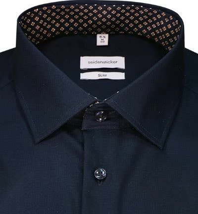 Schlussverkauf 🧨 Seidensticker Hemd 650620/19 Slim Fit, Baumwolle, Dunkelblau 🤩 3 Schlussverkauf 🧨 Seidensticker Hemd 650620/19 Slim Fit, Baumwolle, Dunkelblau 🤩 – Bild 3