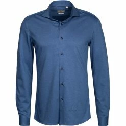 Beste Bewertungen von 😉 ETERNA Hemd 2159/YS82/67/17 Slim Fit, Jersey CO2-Neutral, Blau meliert, Blau 🌟