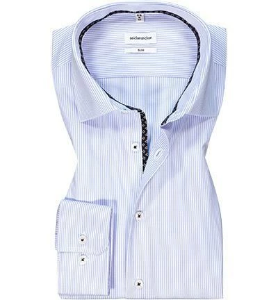 Schlussverkauf ❤️ Seidensticker Hemd 650590/13 Slim Fit, Baumwolle, Hellblau-weiß gestreift, Hellblau 😍 2 Schlussverkauf ❤️ Seidensticker Hemd 650590/13 Slim Fit, Baumwolle, Hellblau-weiß gestreift, Hellblau 😍 – Bild 2