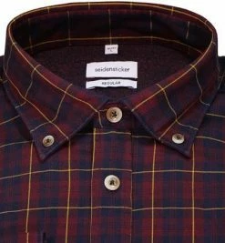 Billig 🔥 Seidensticker Hemd 150872/49 Regular Fit, Twill, Bordeaux kariert, Weinrot 🤩 -Hemden Verkaufsgeschäft 375378 norm2