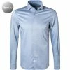 Coupon 🔔 BOGGI MILANO Hemd BO21A0138/03 Regular Fit, Jersey atmungsaktiv, Hellblau meliert, Hellblau 🤩