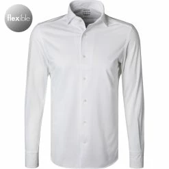 Blitzangebot ❤️ BOGGI MILANO Hemd BO21A0138/08 Regular Fit, Jersey atmungsaktiv, Weiß 🌟