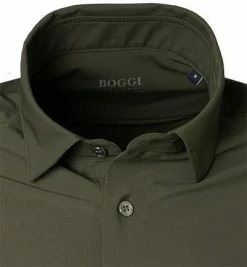 Budget 🤩 BOGGI MILANO Hemd BO21A0160/01 Jersey atmungsaktiv, Dunkeloliv, Militärgrün 🥰 -Hemden Verkaufsgeschäft 375482 norm2