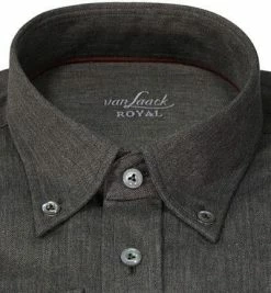 Brandneu 😉 van Laack Hemd Comfort Fit 150158/RALON-PCF/060 Baumwolle, Anthrazit meliert, Grau ⭐ -Hemden Verkaufsgeschäft 375492 norm2