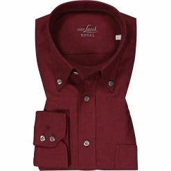 Angebote ⌛ van Laack Hemd Comfort Fit 150158/RALON-PCF/580 Baumwolle, Weinrot, Dunkelrot 🎉