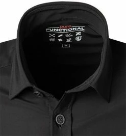 Aktion ✨ PURE Overshirt D31320-21140/001 Jersey geruchshemmend, Schwarz 😍 -Hemden Verkaufsgeschäft 375543 norm2