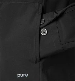 Aktion ✨ PURE Overshirt D31320-21140/001 Jersey geruchshemmend, Schwarz 😍 -Hemden Verkaufsgeschäft 375543 norm3