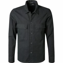 Top 10 🤩 Marc O'Polo Overshirt 127 7373 42098/991 Baumwoll-Stretch, Schwarz 🌟