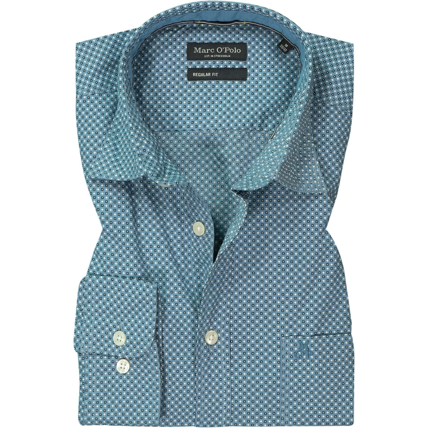 Top 10 😀 Marc O'Polo Hemd 128 7201 42030/D80 Regular Fit, Popeline, Rauchblau gemustert, Rauchblau 🤩 1 Top 10 😀 Marc O'Polo Hemd 128 7201 42030/D80 Regular Fit, Popeline, Rauchblau gemustert, Rauchblau 🤩