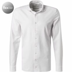 Auslauf 🌟 OLYMP Luxor Modern Fit 69EL 1210/89/00 Hemd, Jersey geruchshemmend, Extra langer Arm, Weiß 💯