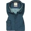 Besorgen 🤩 OLYMP Casual Level Five Body Fit 3576/84/45 Hemd, Cord, Dunkelblau-grün gemustert, Marine-grün 💯
