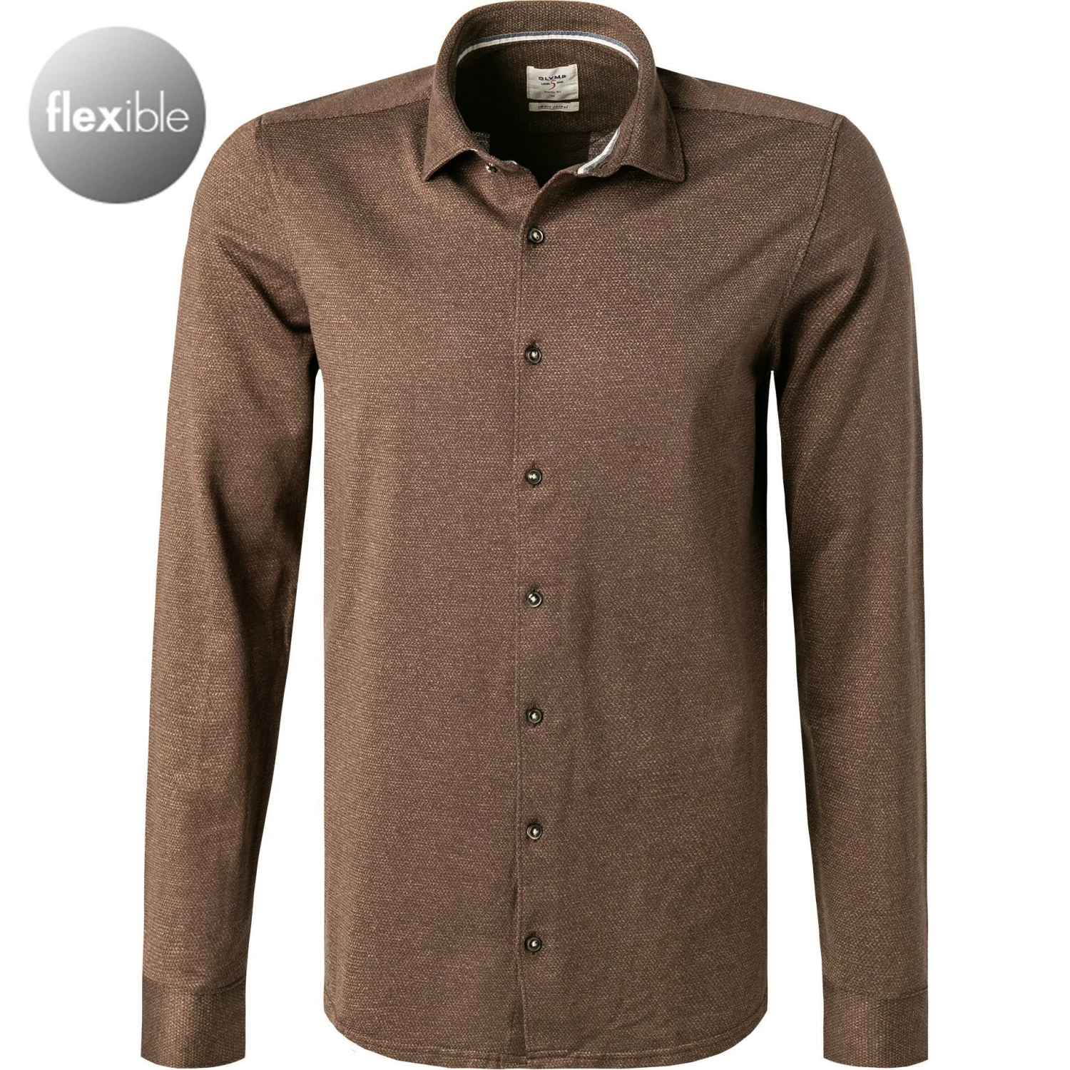 Top 10 ❤️ OLYMP Casual Level Five Body Fit 3584/84/28 Hemd, Jersey, Braun meliert, Braun ✔️ 1 Top 10 ❤️ OLYMP Casual Level Five Body Fit 3584/84/28 Hemd, Jersey, Braun meliert, Braun ✔️