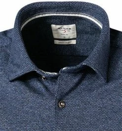 Neu 🎁 OLYMP Casual Level Five Body Fit 3584/84/18 Hemd, Jersey, Marineblau meliert, Marine ⌛ -Hemden Verkaufsgeschäft 375655 norm2
