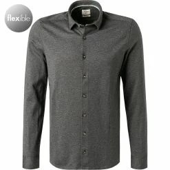 Schlussverkauf 🔥 OLYMP Casual Level Five Body Fit 3584/84/69 Hemd, Jersey, Graphit meliert, Graphit 🌟