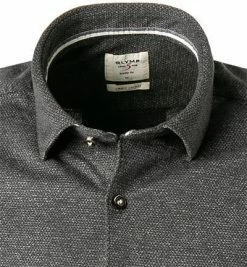 Schlussverkauf 🔥 OLYMP Casual Level Five Body Fit 3584/84/69 Hemd, Jersey, Graphit meliert, Graphit 🌟 -Hemden Verkaufsgeschäft 375656 norm2