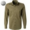 Neu 😀 OLYMP Luxor Modern Fit 1202/64/47 Hemd, Jersey geruchshemmend, Olivgrün meliert, Oliv 🤩