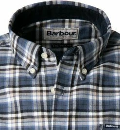 Angebote 🛒 Barbour Hemd Birtley Tailored blue MSH5030BL33 Tailored Fit, Baumwolle, Rauchblau-schwarz kariert 💯 -Hemden Verkaufsgeschäft 376043 norm2