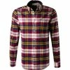 Neu ✔️ Barbour Hemd Betsom Tailored red MSH4998RE51 Tailored Fit, Flanell, Purpur-gelb kariert 🌟