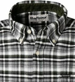 Aktion 👍 Barbour Hemd Birtley Tailored grey MSH5030GY52 Tailored Fit, Baumwolle, Grau-grün kariert ✔️ -Hemden Verkaufsgeschäft 376059 norm2