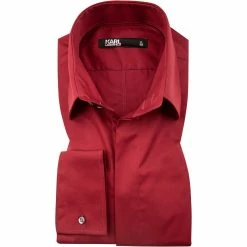 Angebote 😍 KARL LAGERFELD Hemd 605007/60/512699/360 Modern Fit, Baumwolle, Dunkelrot 😍