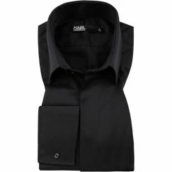 Am billigsten ✨ KARL LAGERFELD Hemd 605007/60/512699/990 Modern Fit, Baumwolle, Schwarz ✨