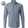 Bester Verkauf 🔥 fakts Hemd 6041/254 Slim Fit, Jersey geruchshemmend, Blau gemustert, Blau 🌟