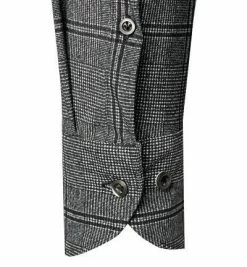 Auslauf 💯 fakts Hemd 6046/359 Slim Fit, Jersey geruchshemmend, Grau kariert, Grau 👍 -Hemden Verkaufsgeschäft 376310 norm3