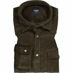 Bester Verkauf 🌟 JOOP! Hemd Henrik 30022745/301 Feincord, Dunkelgrün 🔥