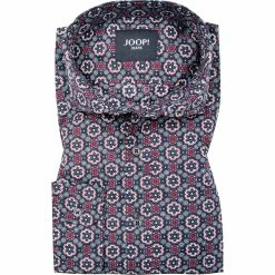 Bestpreis 🎁 JOOP! Hemd Hanjo 30028575/615 Baumwolle, Blau-rot gemustert, Blau-rot 🥰