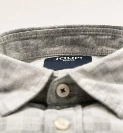 Neu ⭐ JOOP! Hemd Hanson 30028573/041 Baumwolle, Hellgrau kariert, Hellgrau ⭐ -Hemden Verkaufsgeschäft 376369 norm2